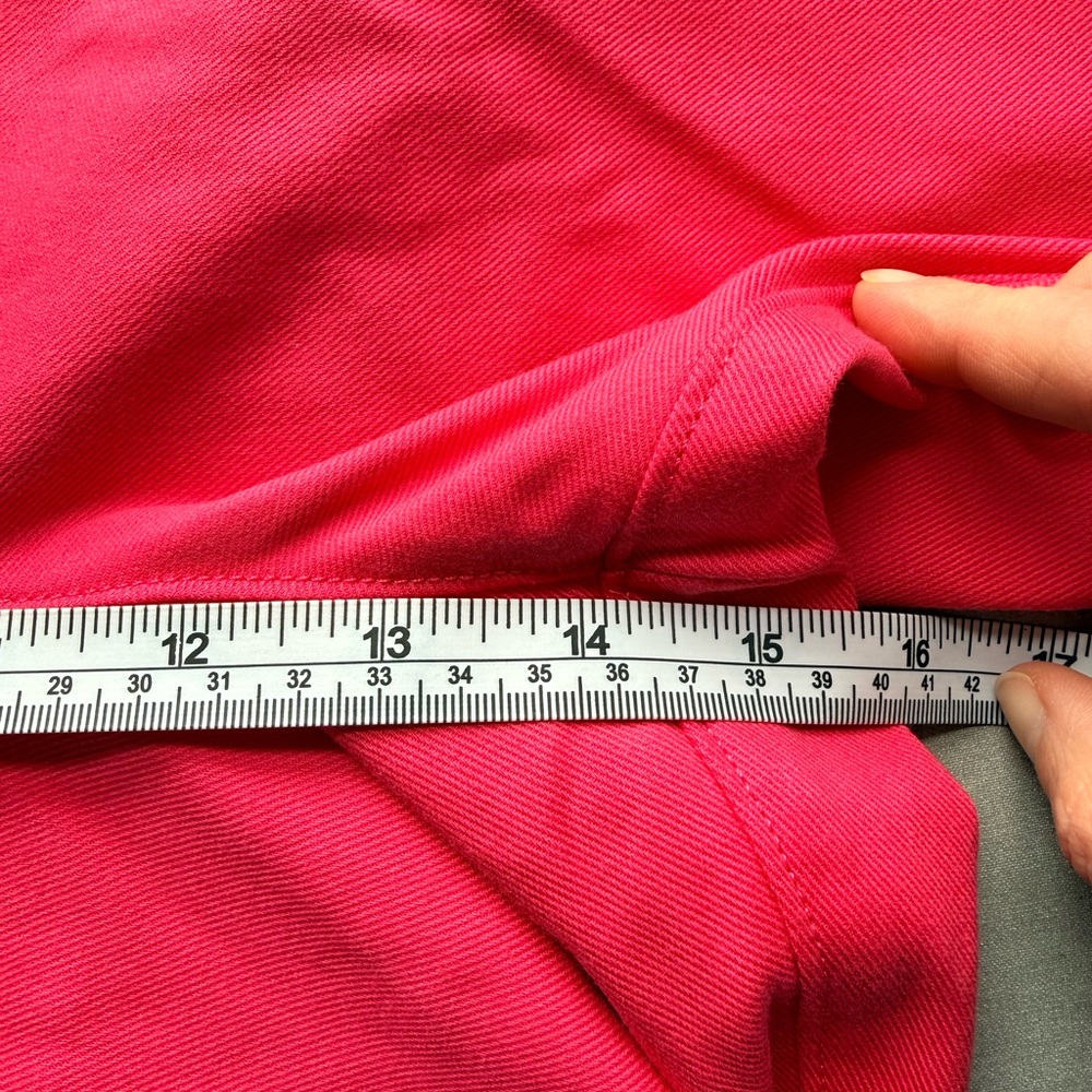 SPANX Supersmooth Stretch Twill Wide Leg Pants in Vibrant Pink - Picture 6 of 6